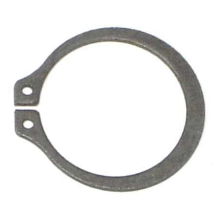 Midwest Fastener External Retaining Ring, Steel Black Phosphate Finish, 7/8 in Shaft Dia, 12 PK 64568
